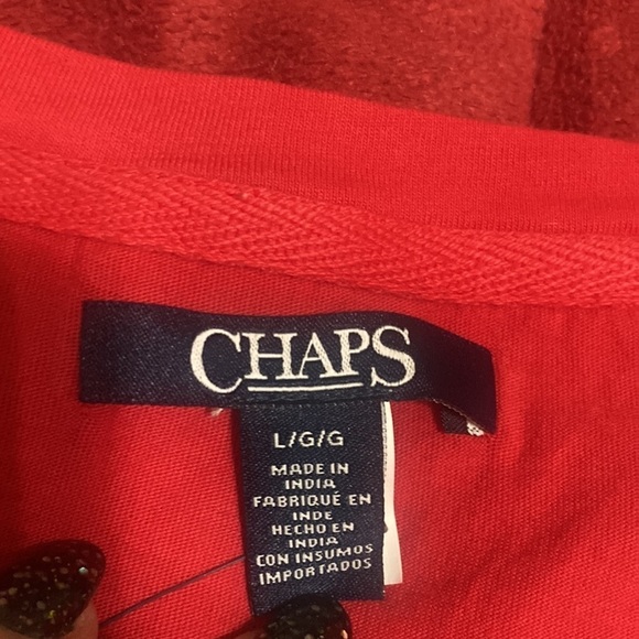 Chaps red and white tie dye tee size L - Picture 3 of 6